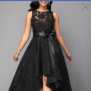 Black lace dress